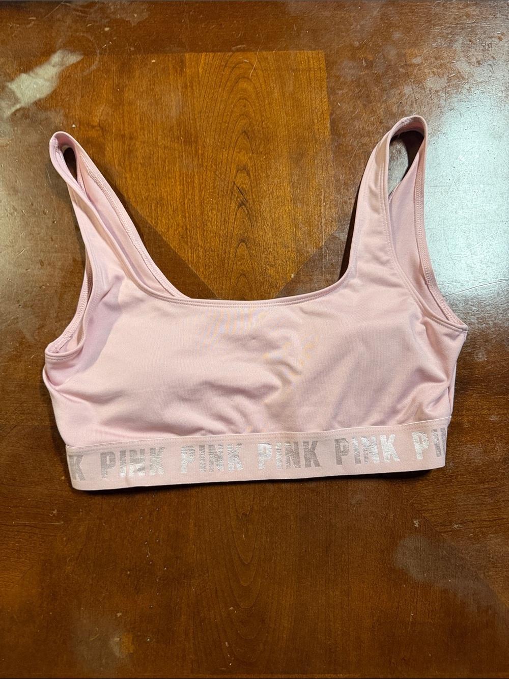 PINK Victoria's Secret Seamless Light Pink Sports Bralette